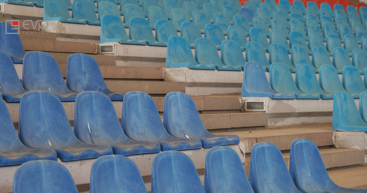 Telescopic and retractable bleachers with brand customization