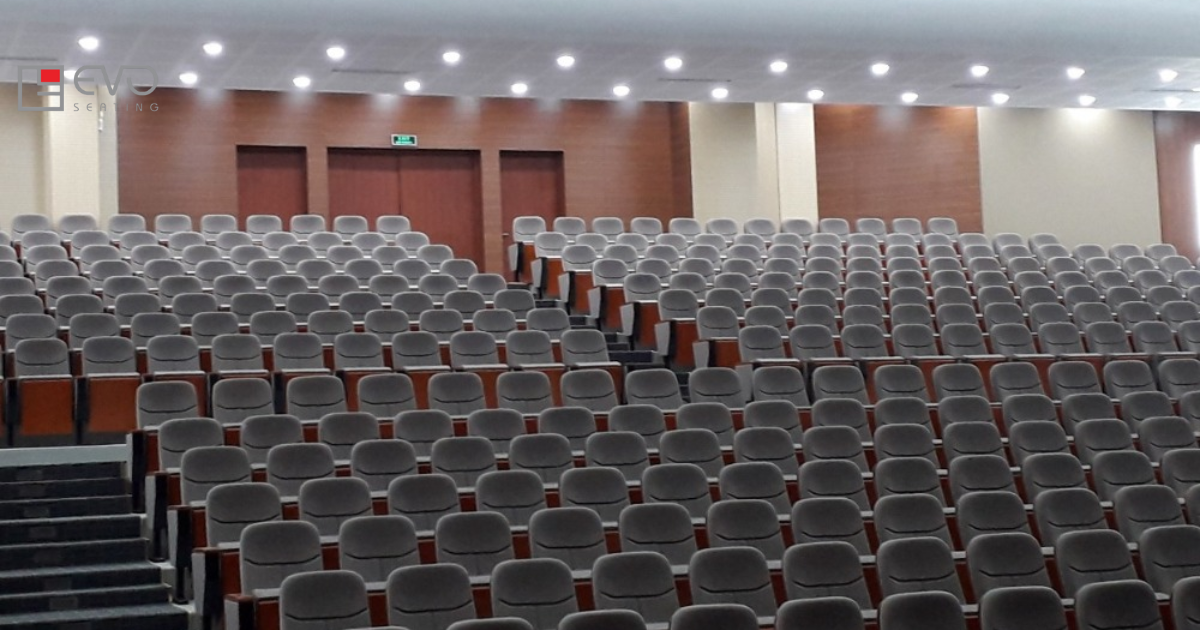 Writing Tablet Configuration for Fixed Auditorium Seating