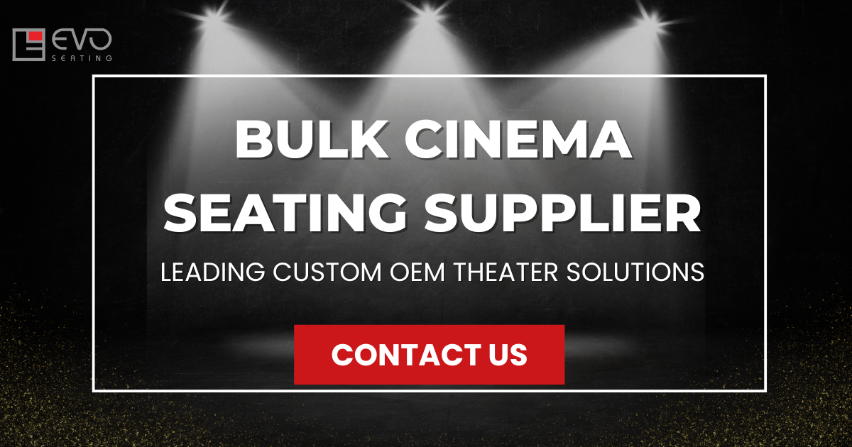Bulk cinema seating supplier providing custom OEM theater seating solutions