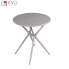 Round molded plastic table