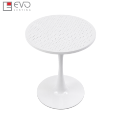 Plastic tabletop + tulip legs