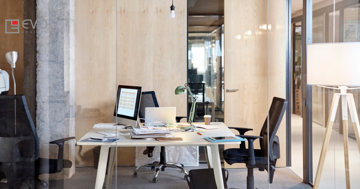 Stackable and modular conference chairs for flexible space saving solutions