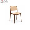 Armless rattan plastic chair