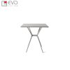 Square molded plastic table