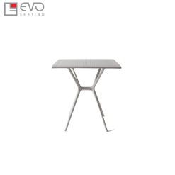 Square molded plastic table